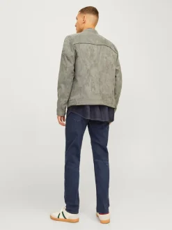 Bleu - Jean JACK & JONES Mike Original coupe fuselée