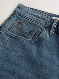 Bleu - Jean Signature brossé douillet en laine