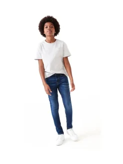 Bleu - Jeans extensibles (3-17yrs)