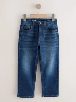 Bleu - Jeans extensibles (3-17yrs)