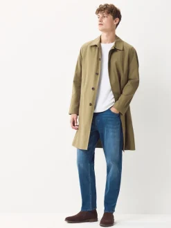 Bleu - Jeansextensible classique coupe fuselée régulière