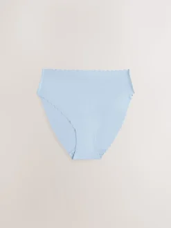 Bleu - Lot 3 culottes festonnées invisibles