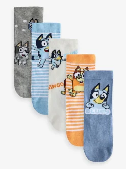 Bleu - Lot 5 paires de chaussettes Character riches en coton