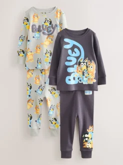 Bleu - Lot 2 pyjamas confortables License Bluey (12mois-8ans)