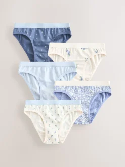 Bleu - Lot 5 slips de bikini (1.5-16ans)