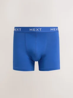 Bleu - Lot de 5 - Boxer en coton riche