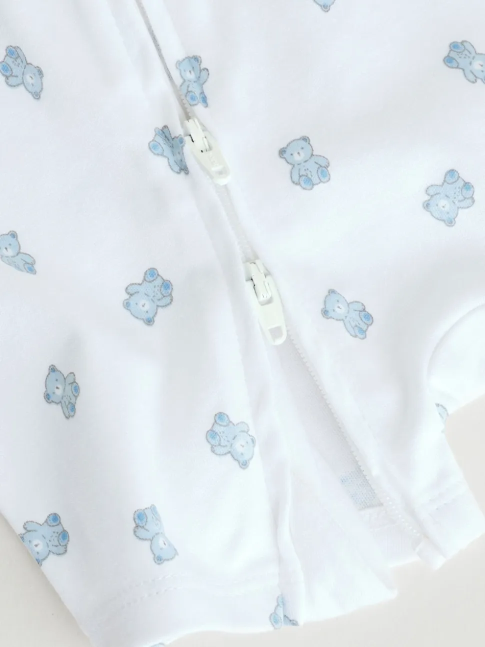 Bleu - Lot de 3 barboteuses zippées bidirectionnelles pour bébé (0 mois à 3 ans)