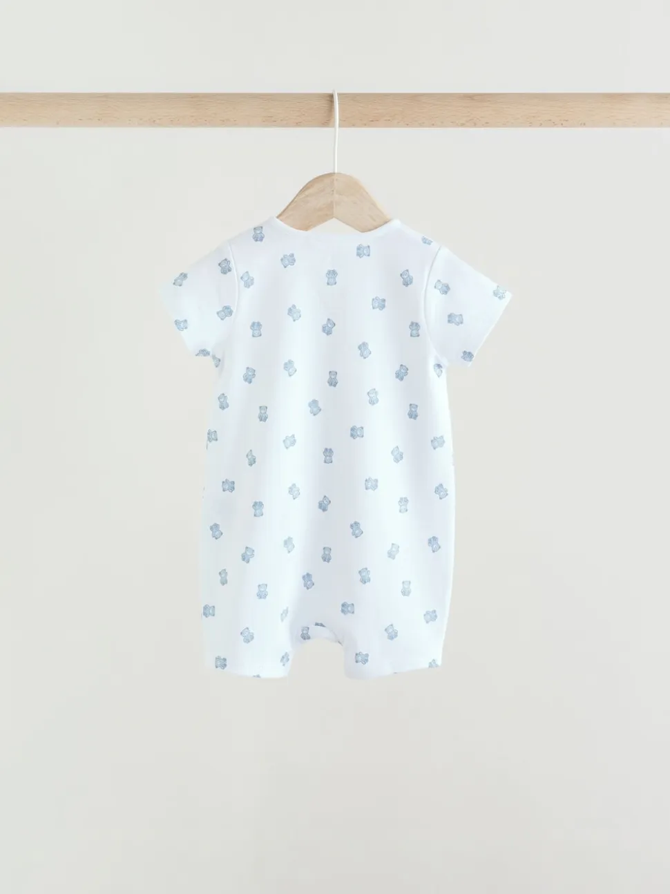 Bleu - Lot de 3 barboteuses zippées bidirectionnelles pour bébé (0 mois à 3 ans)