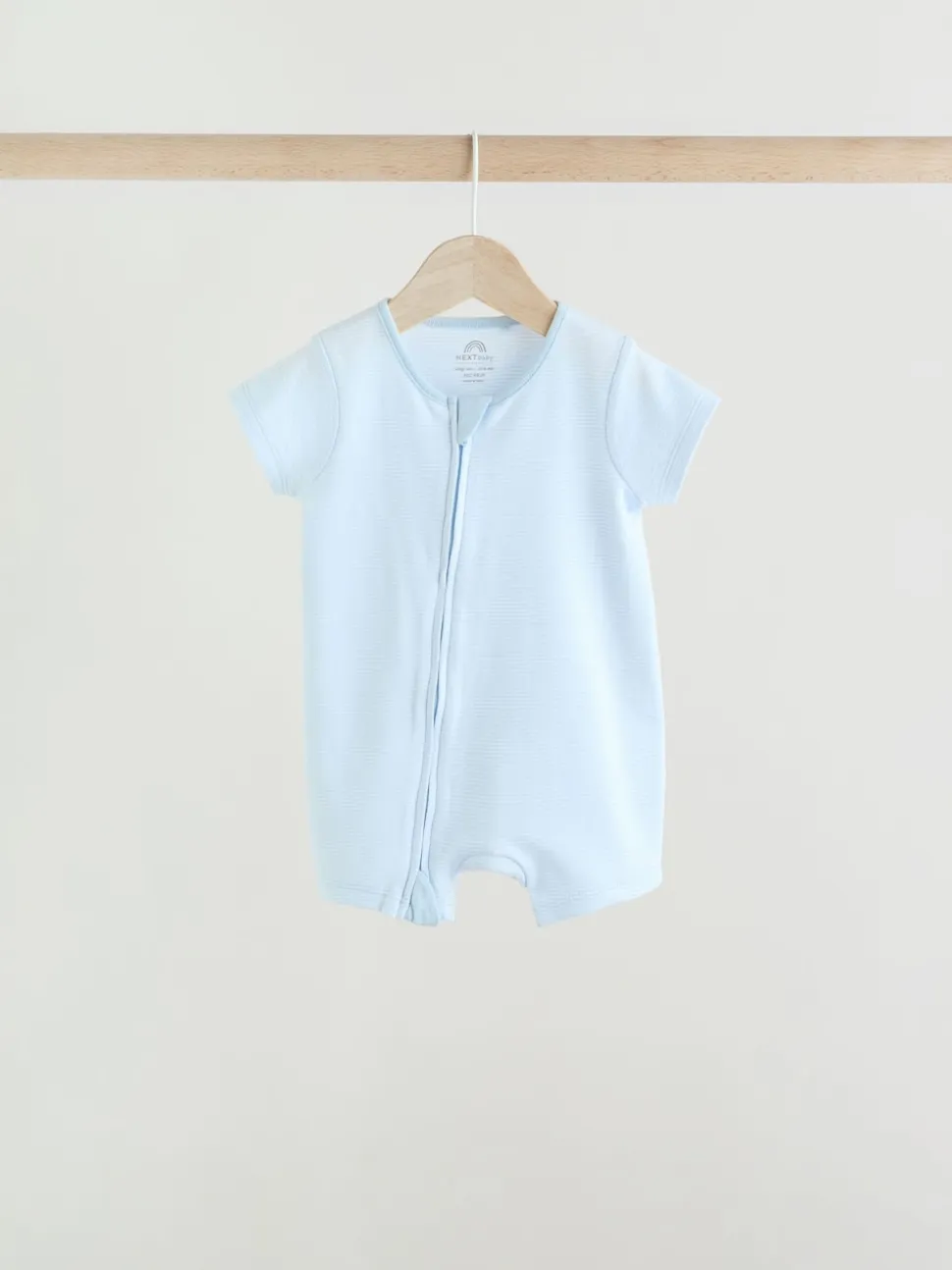 Bleu - Lot de 3 barboteuses zippées bidirectionnelles pour bébé (0 mois à 3 ans)