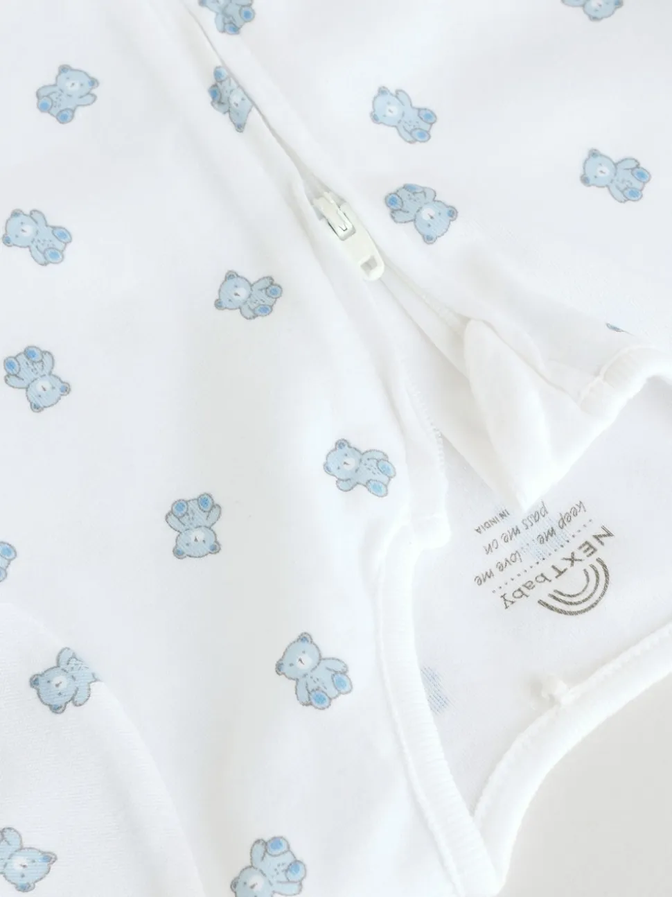 Bleu - Lot de 3 barboteuses zippées bidirectionnelles pour bébé (0 mois à 3 ans)