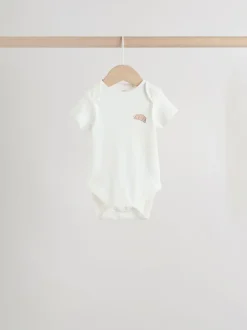 Bleu - Lot de 5 bodies bébé à manches courtes