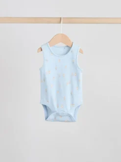 Bleu - Lot de 5 bodys pour bébé motif ours