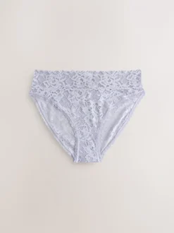 Bleu - Lot de 3 culottes en dentelle