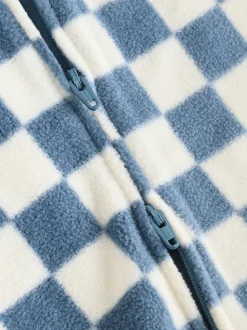 Bleu - Lot de 2 dors-bien bébé en micro polaire avec fermeture éclair bidirectionnelle