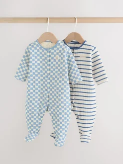 Bleu - Lot de 2 dors-bien matelassés pour bébé