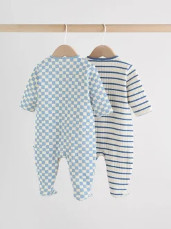 Bleu - Lot de 2 dors-bien matelassés pour bébé