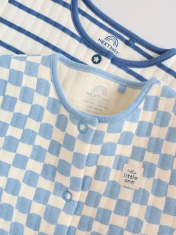 Bleu - Lot de 2 dors-bien matelassés pour bébé