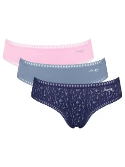 Bleu - Lot de 3 hipsters Sloggi GO Crush