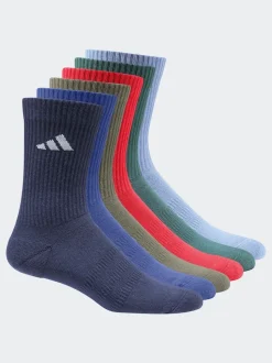 Bleu - Lot de 6 paires de chaussettes adidas à logo