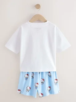 Bleu - Lot de 2 pyjamas courts Hello Kitty (3-14ans)