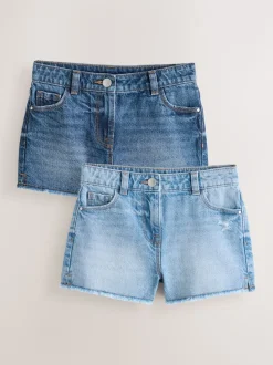 Bleu - Lot de 2 shorts Fray (3-16ans)