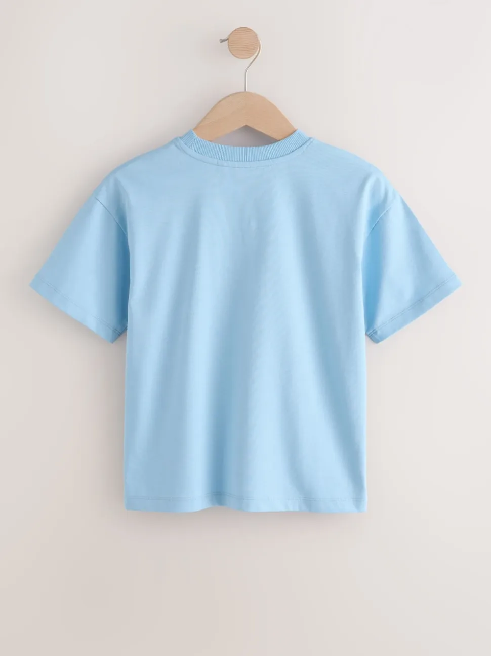 Bleu - Lot de 4 T-shirts à Manches courtes avec Logo Graphique sur la Poitrine (3-16ans)