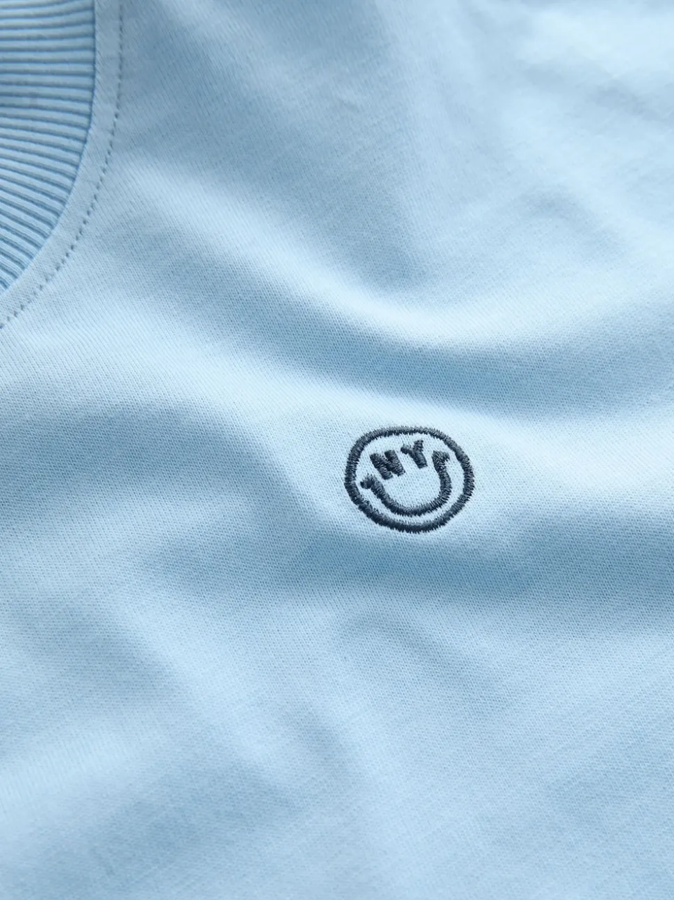 Bleu - Lot de 4 T-shirts à Manches courtes avec Logo Graphique sur la Poitrine (3-16ans)