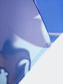 Bleu - Maillot de bain adidas Tie Dye V-Back enfant