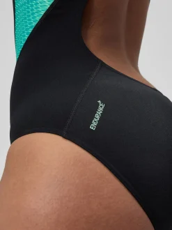 Bleu - Maillot de bain Speedo Laneback à empiècement