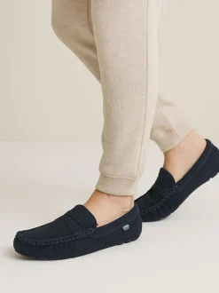 Bleu - Mocassin Totes Isotoner en daim pour homme avec déperlant