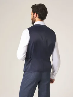 Bleu - Modèle droit - Veste de costume Skopes Double boutonnage Scoop Anello