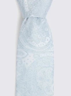 Bleu - MOSS Mariage Motif paisley Cravate