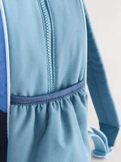 Bleu à motif fusée - sac à dos