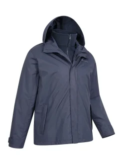 Bleu - Mountain Warehouse Mens Fell 3-In-1 Veste résistante à l'eau