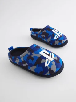 Bleu - Mules chaussons Playstation