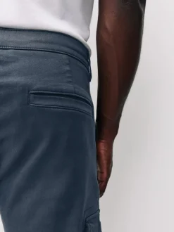 Bleu - Pantalon cargo coupe ajustée Motionflex stretch