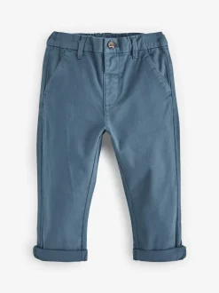 Bleu - Pantalon chino extensible (3mois-7ans)
