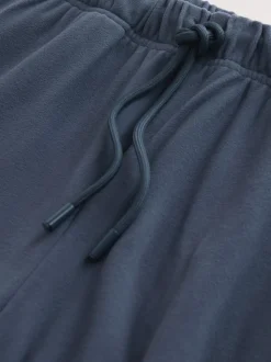 Bleu - Pantalon de jogging en polaire