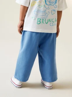 Bleu - Pantalon large à enfiler (3mois-7ans)