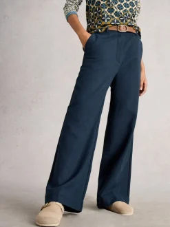 Bleu - Pantalon large White Stuff Belle Tweedy