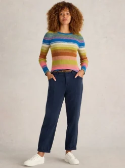 Bleu - Pantalon White Stuff Thea