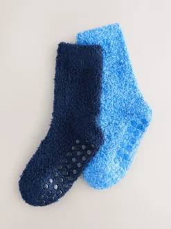 Bleu - Paquet de chaussettes douillettes 2