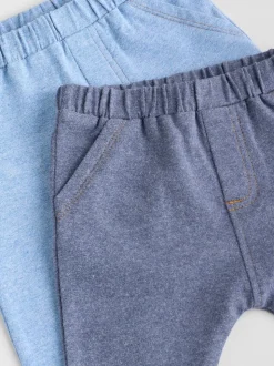 Bleu - Paquet de jambières pour bébé 2 (0mois-2ans)