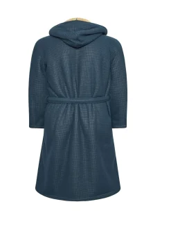 Bleu - Peignoir BadRhino Big & Tall gaufré en peau de mouton