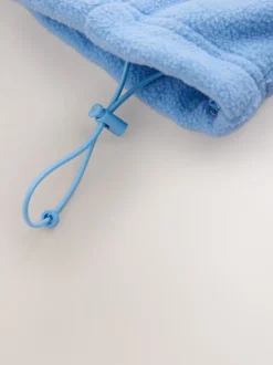 Bleu - Polaire à demi-zippée avec panneaux color block