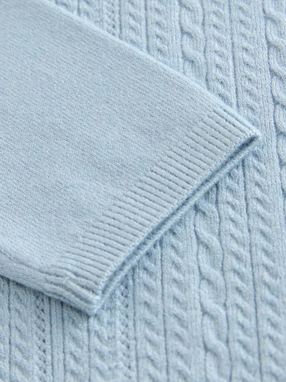 Bleu - Polo en maille torsadée (3mois à7ans)