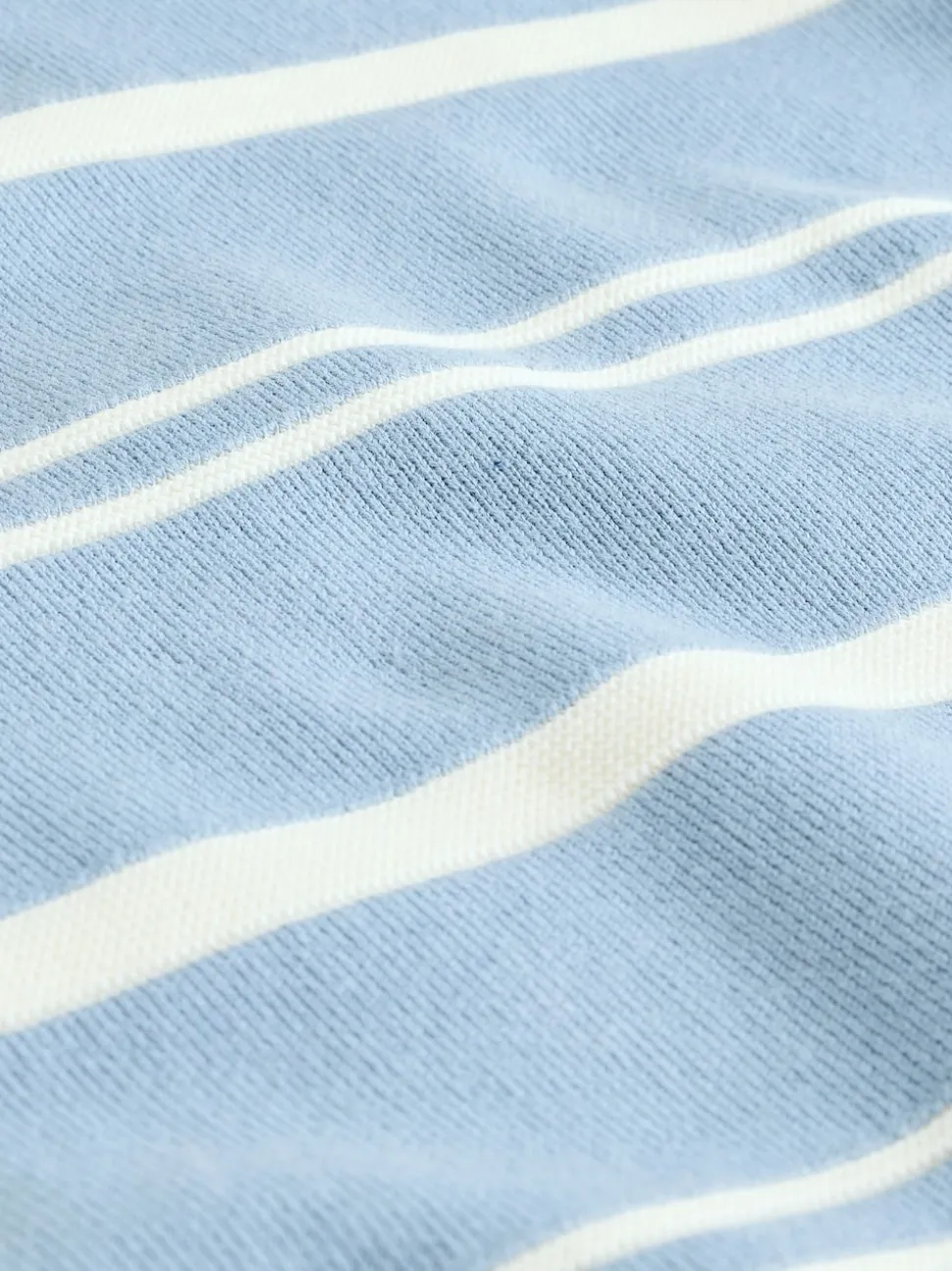 Bleu - Pull à Rayure Col Rayé 100% Coton (3-16ans)