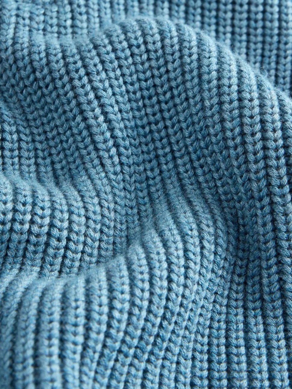 Bleu - Pull utilitaire en maille à col zippé (3-16ans)