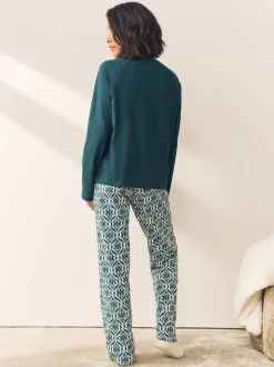 Bleu - Pyjama à manches longues