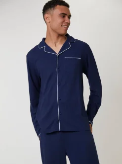 Bleu - Pyjama Loungeable gaufré traditionnel